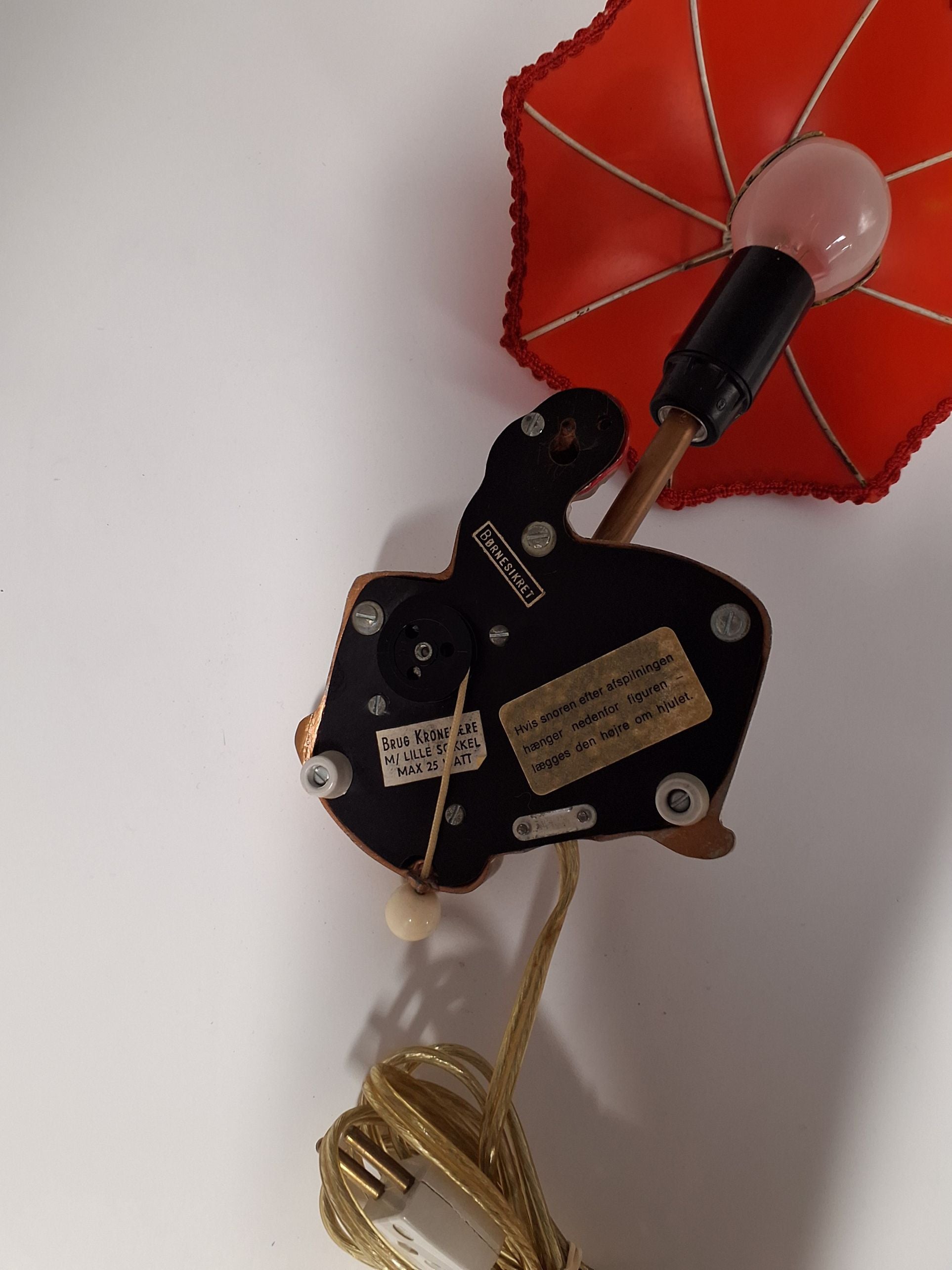 Ole Lukøje m/spilledåse lampe